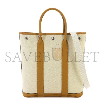 HERMÈS TOILE H NEGONDA GARDEN FILE 28 ETOUPE  (28*23*12cm)